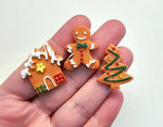 Embellies!! "Gingerbread Trio" - 3pcs