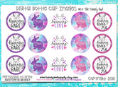 Glitter Galaxy Bunny - Easter Inspired - 1" Bottle Cap Images - INSTANT DOWNLOAD