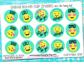 Emojis!! - 1" Bottle Cap Images - INSTANT DOWNLOAD