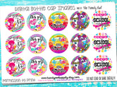 Back To School Monsters  - 1" Bottle Cap Images - INSTANT DOWNLOAD