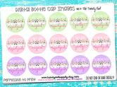 Easter Inspired Unicorn Animal Eggs - 1" Bottle Cap Images - INSTANT DOWNLOAD