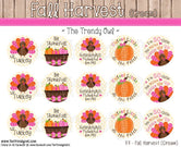 Fall Harvest (Cream) - Thanksgiving - 1" Bottle Cap Images - INSTANT DOWNLOAD